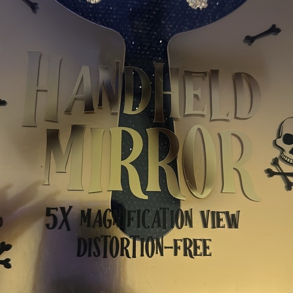 New Halloween skull handheld bling mirror💀☠️💀☠️💎💎💎 - Picture 4 of 6